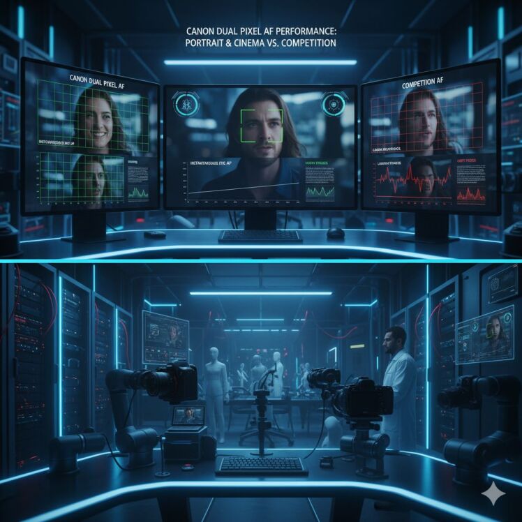 مقایسه عملکرد فوکوس Dual Pixel Canon در پرتره و فیلمبرداری با رقبا