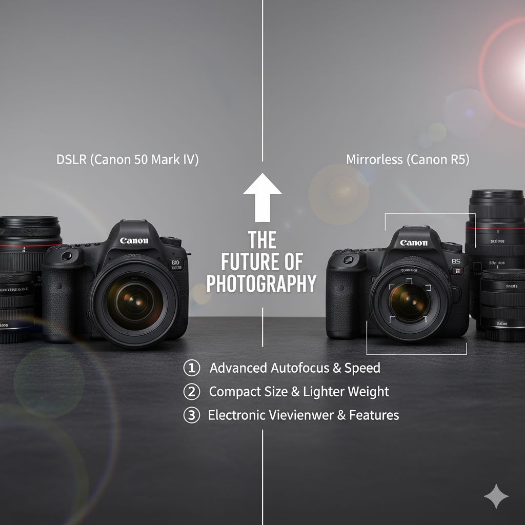 چرا میرورلسهای کانن انتخاب بهتری از DSLR برای آینده عکاسی هستند؟