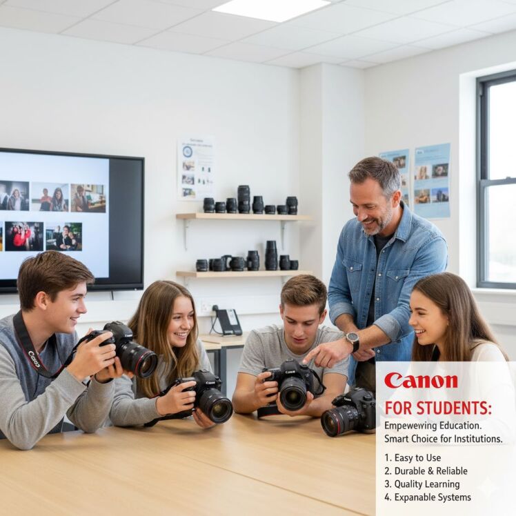دوربین کانن برای دانش‌آموزان و آموزشگاه‌ها و هنرجویان عکاسی