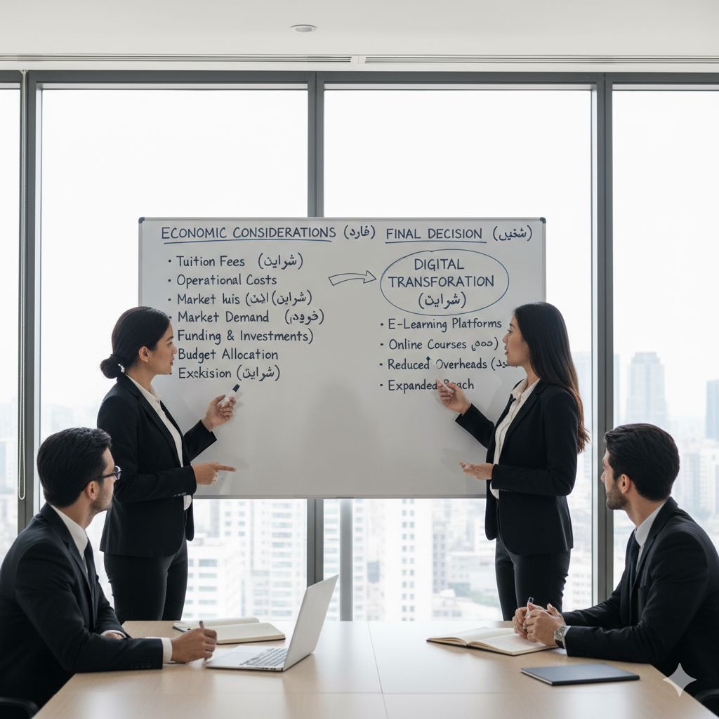 نکات اقتصادی و تصمیم نهایی برای آموزشگاهها