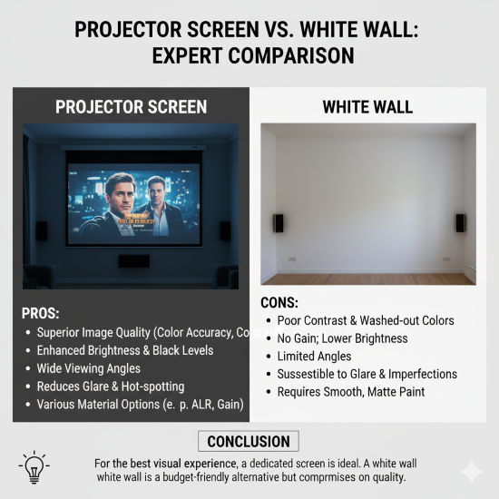 فیلم دیدن با پروژکتور حتی وقتی چراغ روشن است؟ صفحه ALR این کار را ممکن می‌کند!