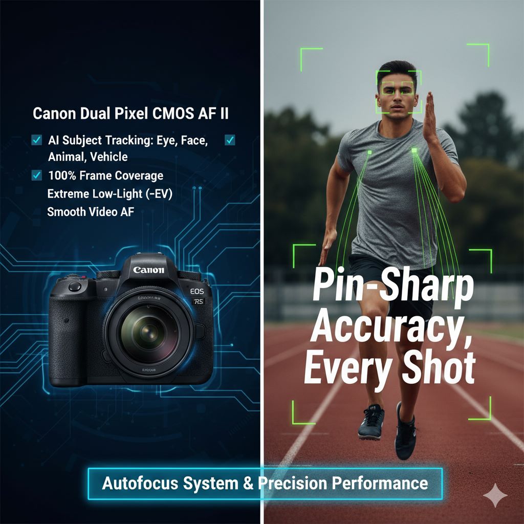 سیستم فوکوس خودکار و دقت عملکرد دوربین کانن