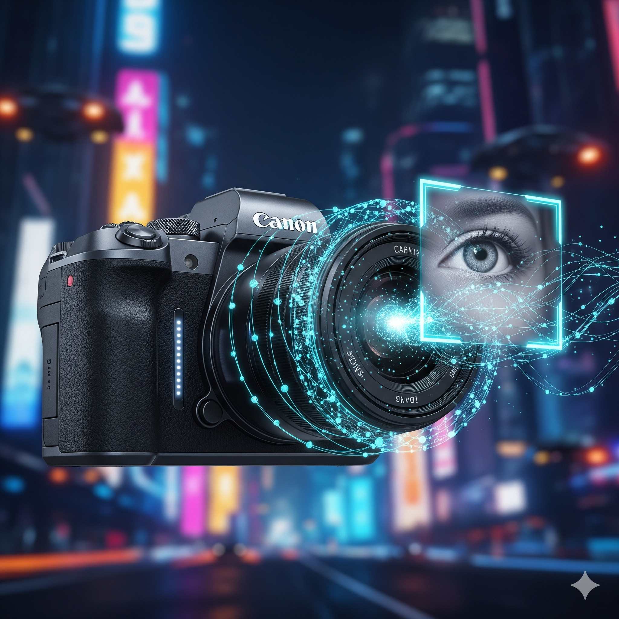 هوش مصنوعی و آینده فوکوس در میرورلسهای کانن در این موضوع برام عکس تولید کن