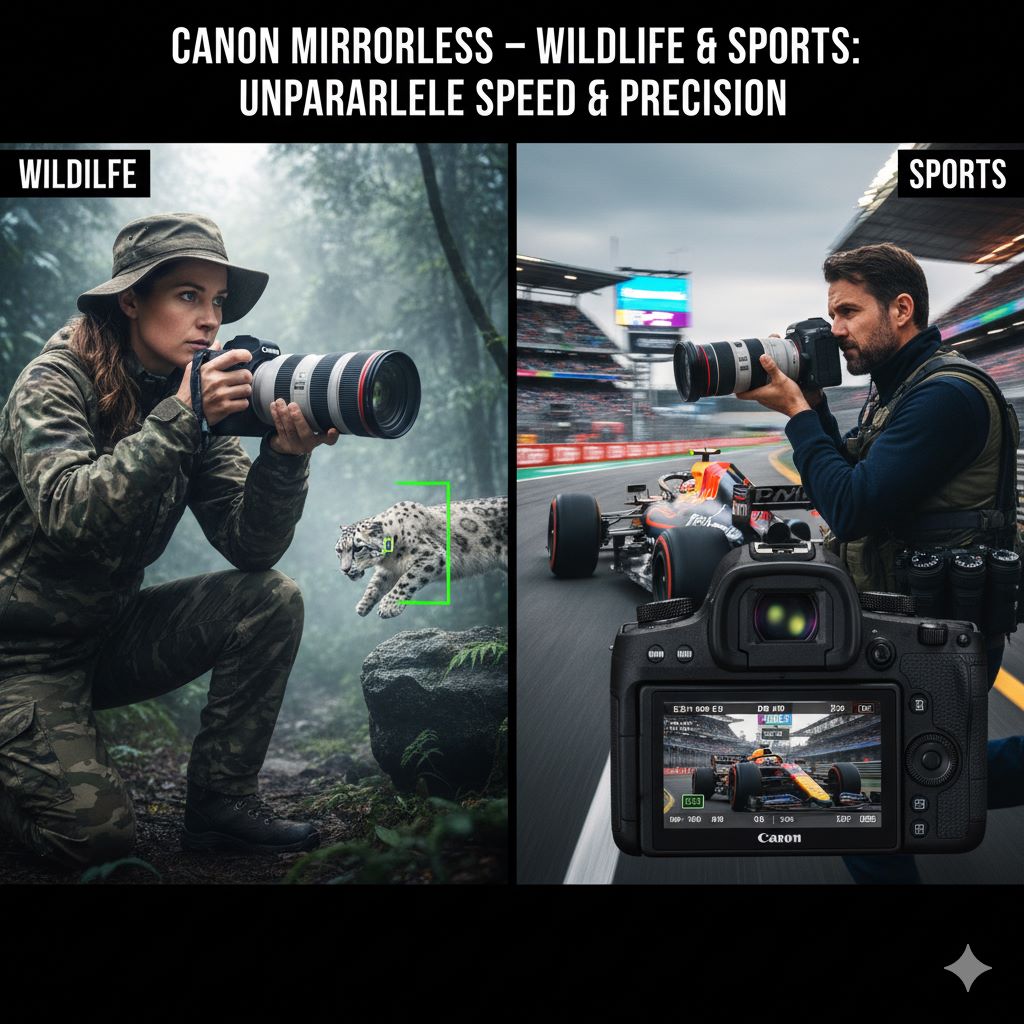 میرورلسهای کانن و کاربردشان در عکاسی حیات وحش و ورزشی