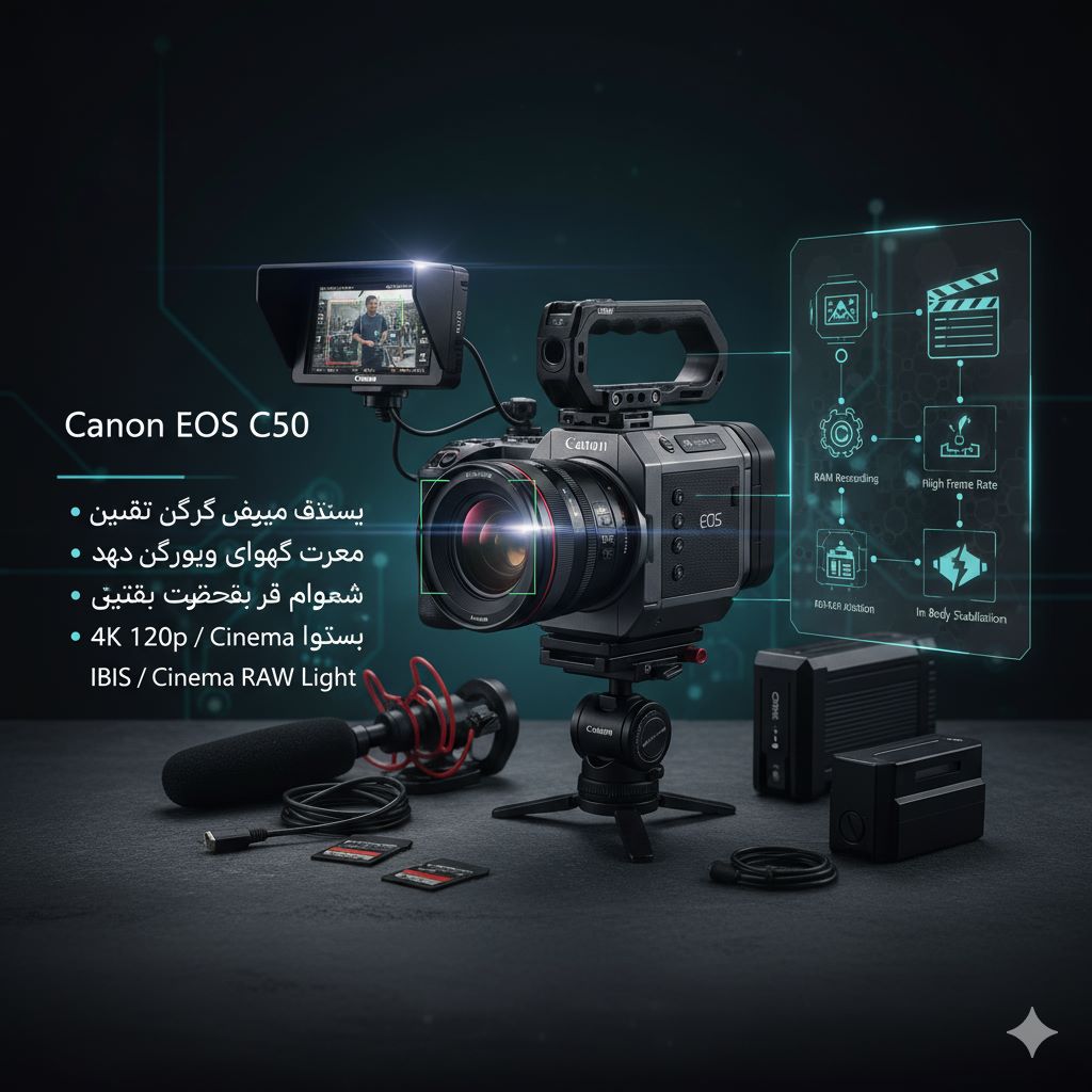 بخش پنجم: کیفیت صدا و اتصالات در Canon EOS C50