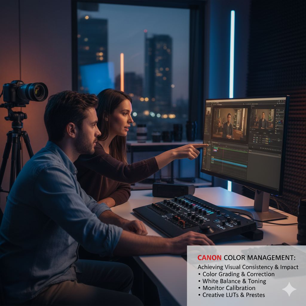 مدیریت رنگ و نور در تولید محتوا