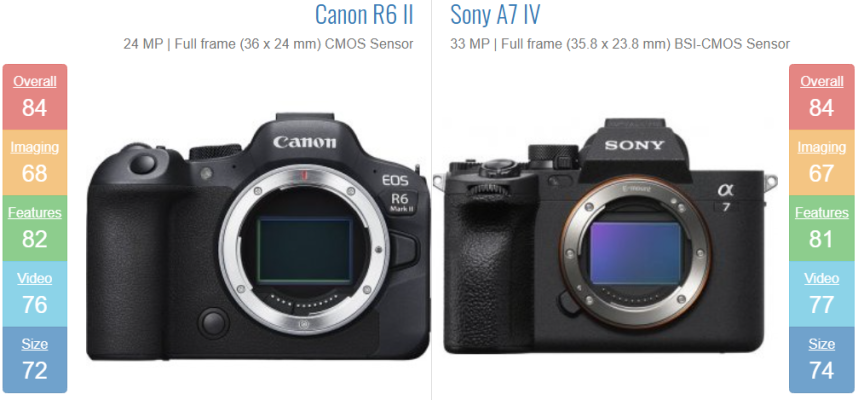 سونی A7 IV در برابر کانن R6 II؛ کدام دوربین برای تولید محتوا بهتر است؟
