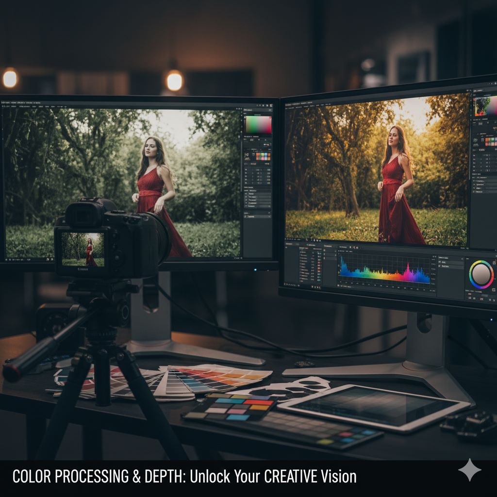 پردازش رنگ و عمق رنگ