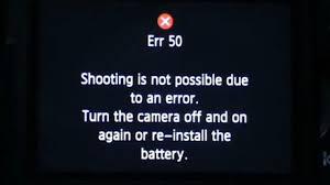ارور 50 در دوربین کانن؛ خطایی که می‌تونه عکاسی‌تو نابود کنه!