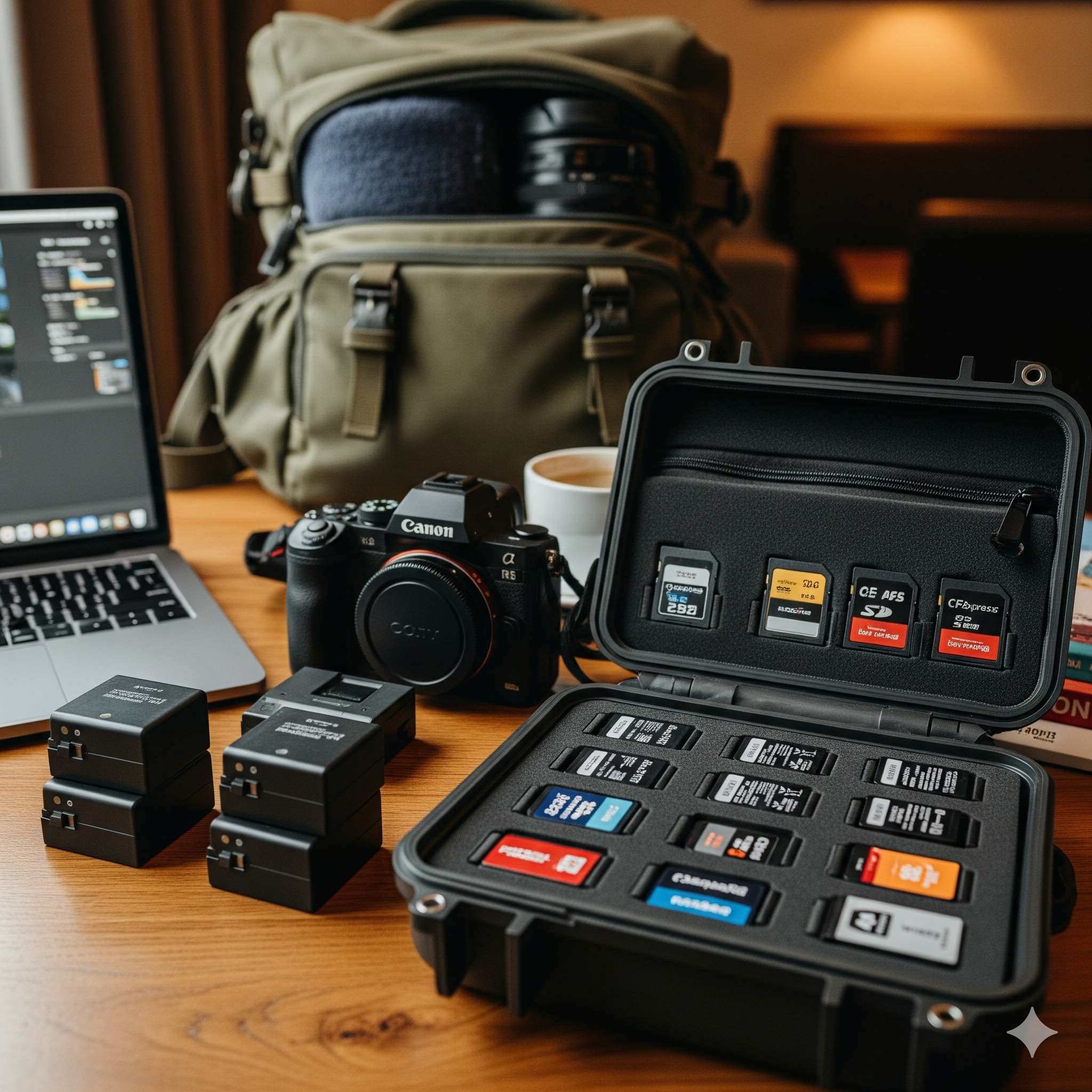 مدیریت باتری و کارت حافظه در سفر