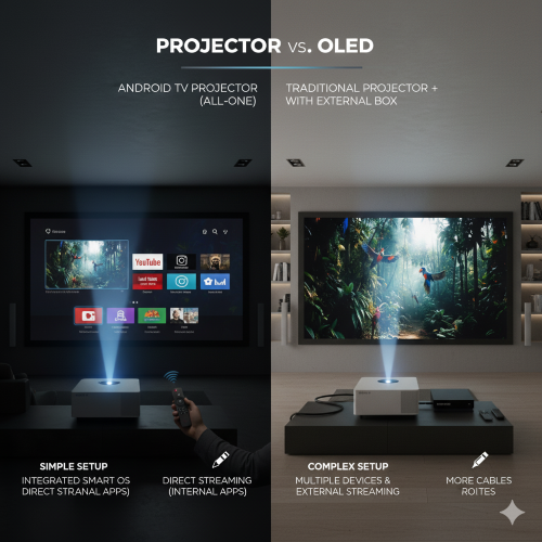 پروژکتورهای مجهز به Android TV — مزایا و محدودیت‌های واقعی‌شان در ایران