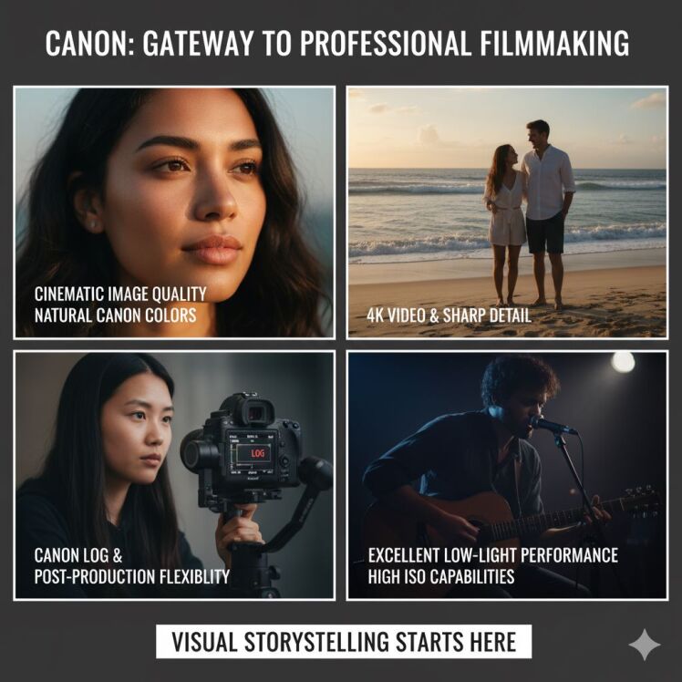 خرید دوربین کانن | انتخاب بهترین گزینه برای فیلم‌سازی و تولید محتوای سینمایی 
