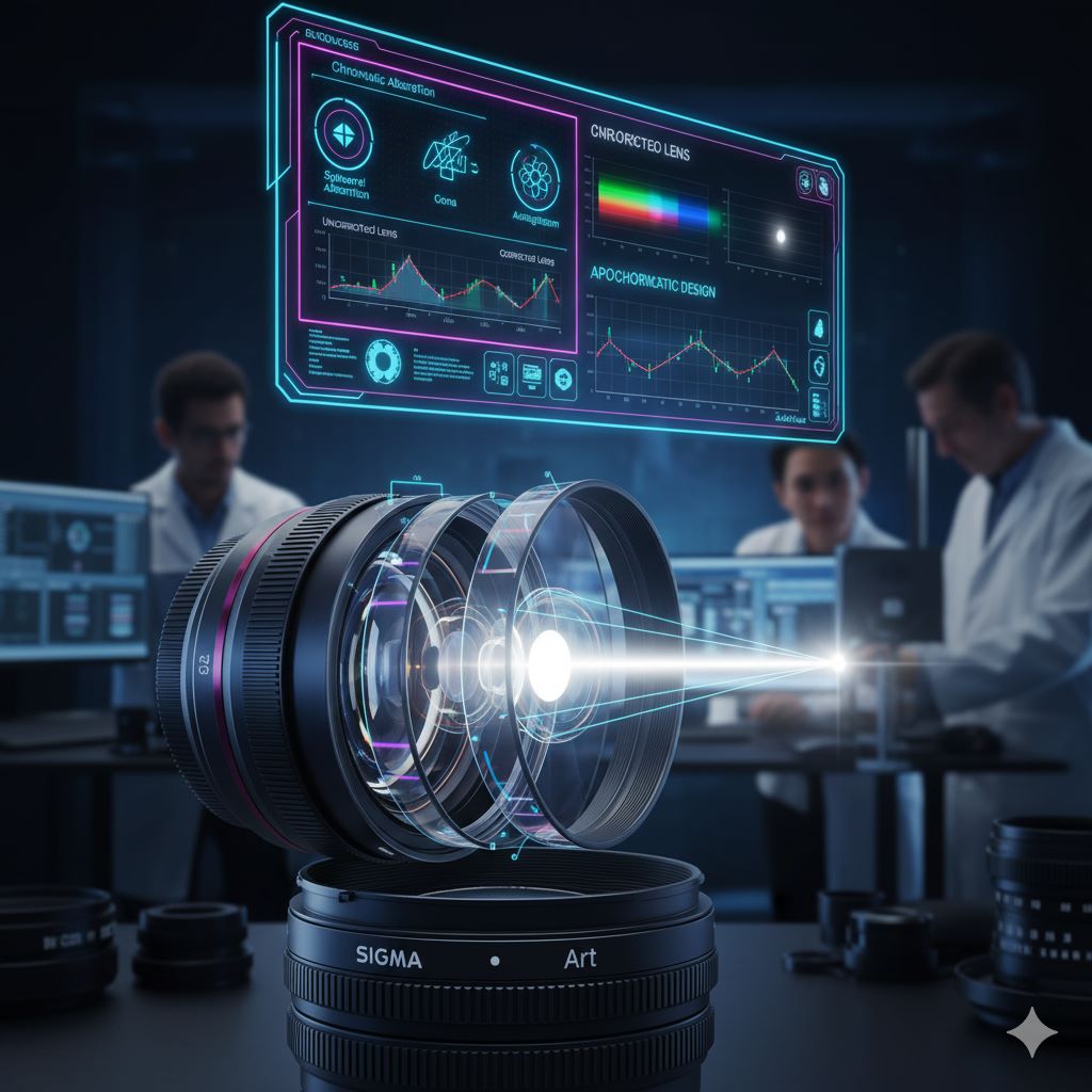 تحلیل اپتیکی پیشرفته و کنترل Chromatic Aberration