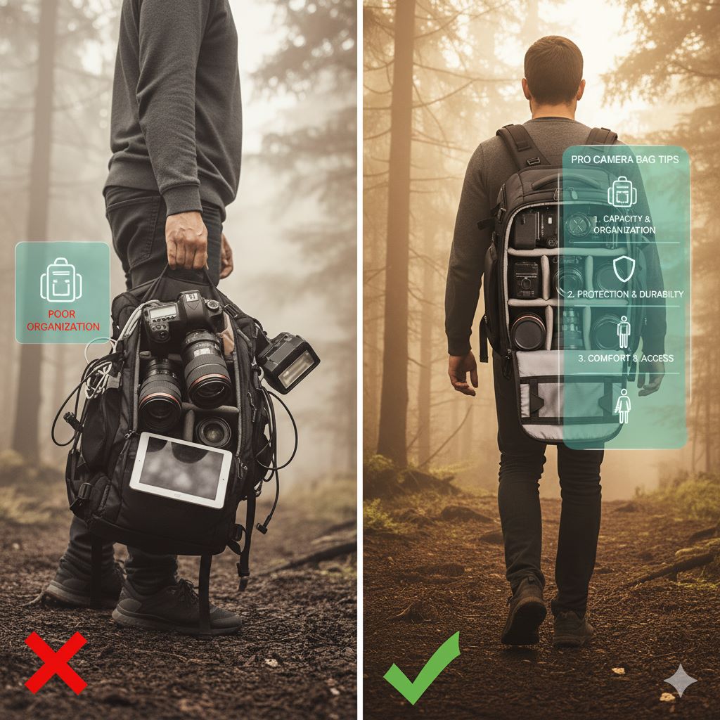 نکات حرفه‌ای برای انتخاب کیف عکاسی