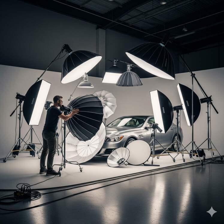 نورپردازی صنعتی برای محصولات بزرگ و ماشین‌آلات