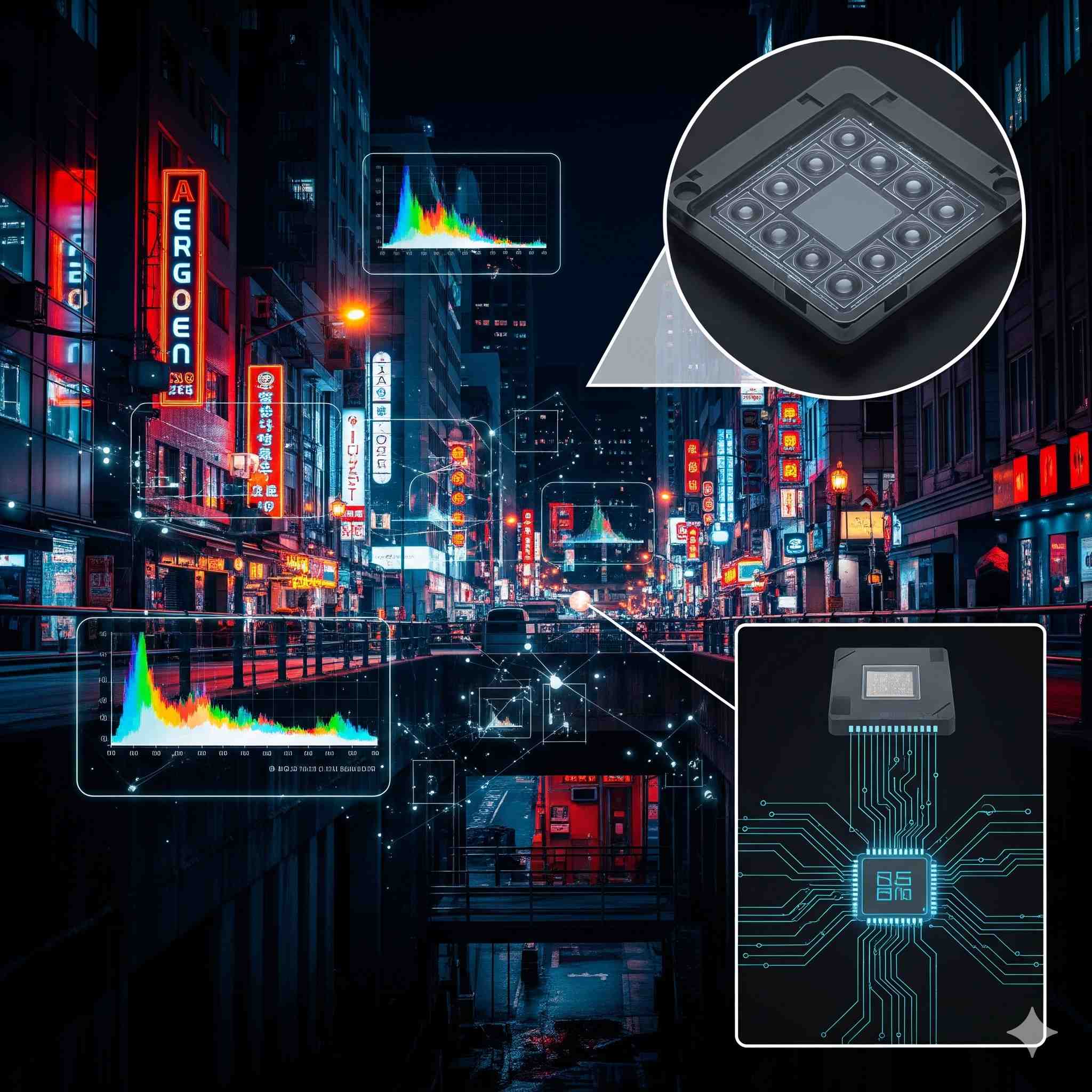 تحلیل سنسور و پردازش تصویر برای نور متغیر شهری