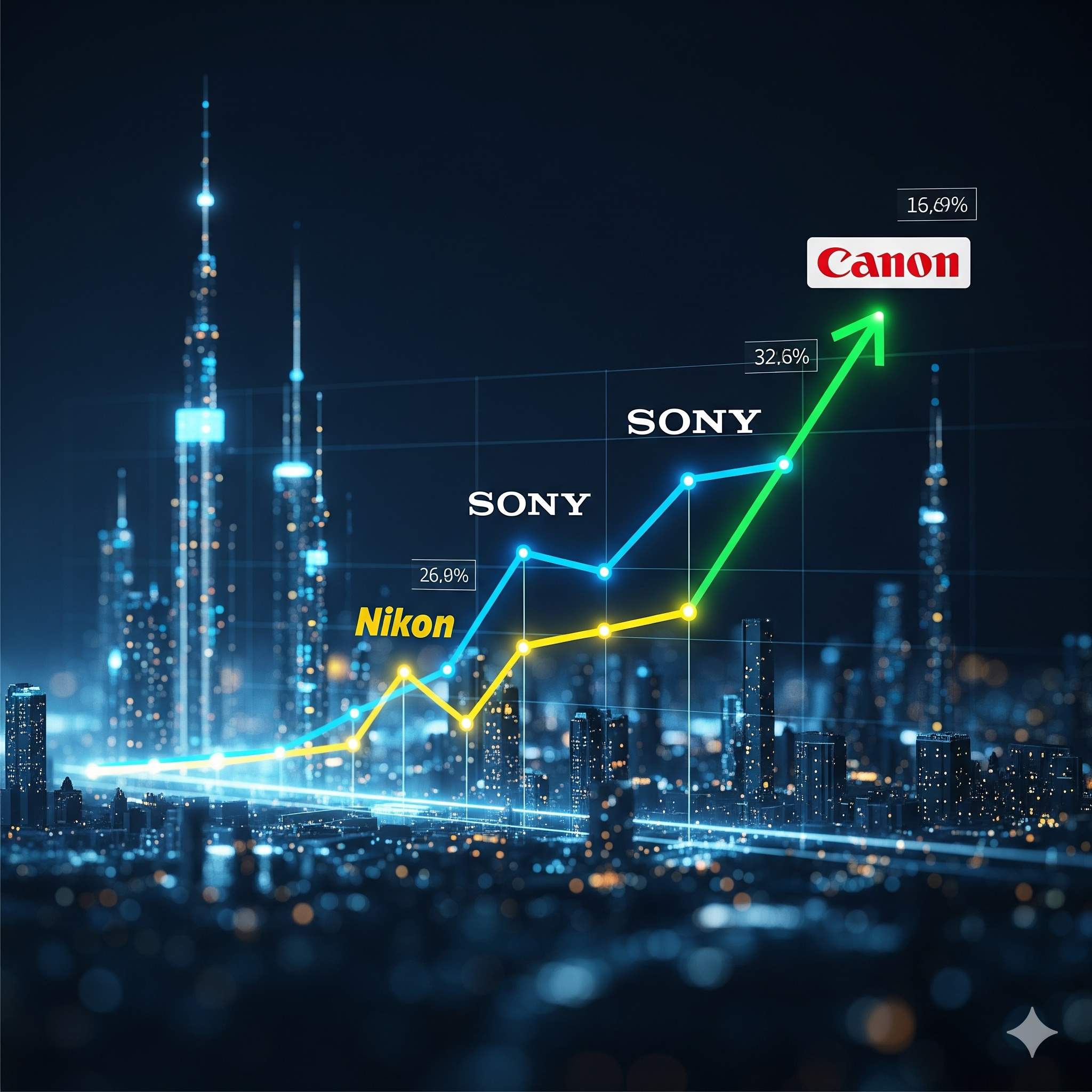 تحلیل آینده دوربینهای میرورلس کانن در بازار جهانی؛ رقابت با سونی و نیکون در سال ۲۰۲۵