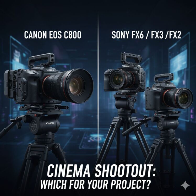 مقایسه سینما ای‌او‌اس Canon C80 vs Sony FX6 / FX3 / FX2: کدام برای چه پروژه‌ای؟