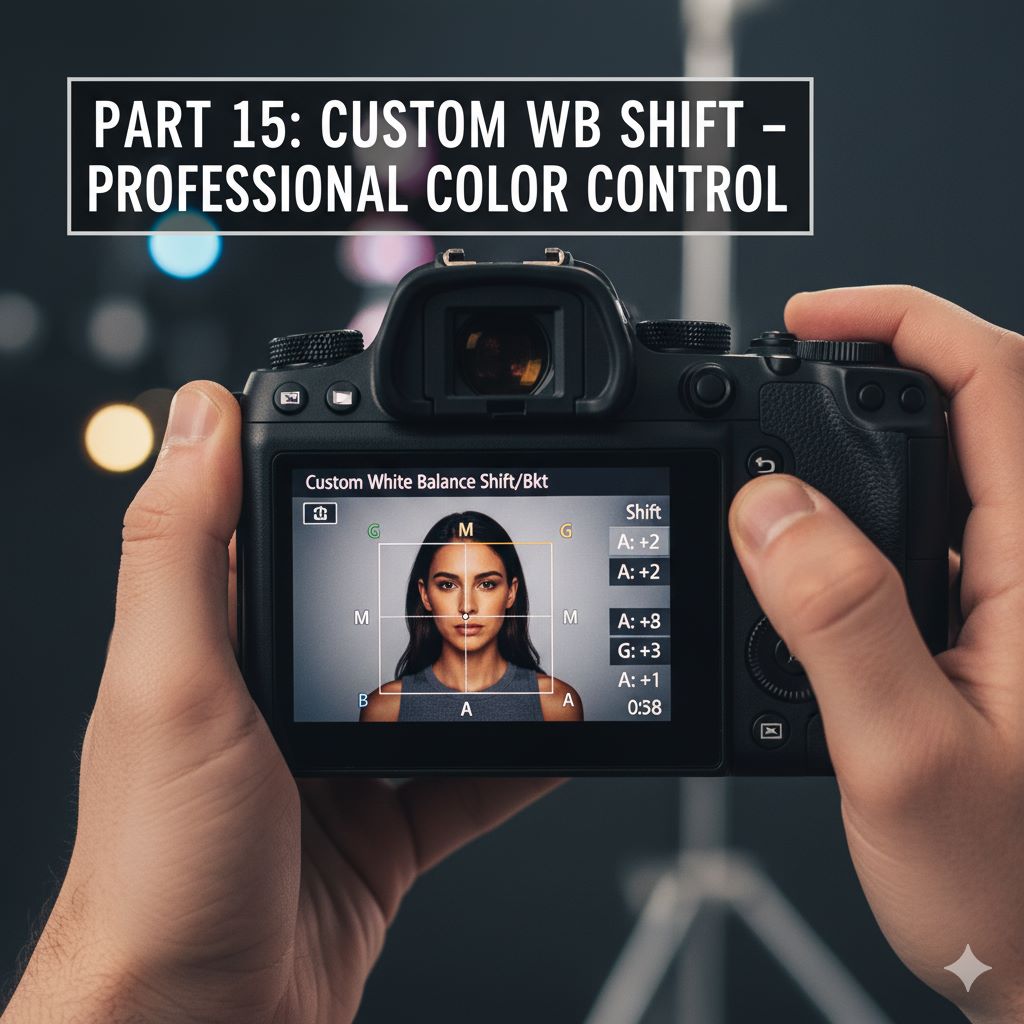 بخش پانزدهم: Custom WB Shift و کنترل رنگ حرفهای